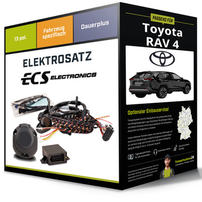 Elektrosatz 13-pol spezifisch für TOYOTA RAV 4 01.2016-09.2019 NEU inkl. EBA