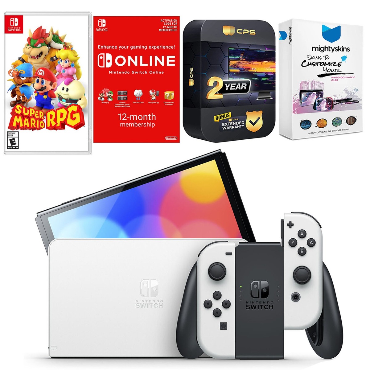 switch 有機EL ホワイト 超美品 マリオRPGセット 限定マリオパーティ 