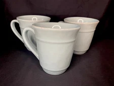 OVER AND BACK Lake Como Set of 3 Blue Stoneware 17oz Mugs