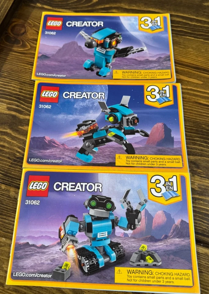 LEGO 31062 CREATOR 3 in 1: Robo Explorer Complete w/ Instructions - Image 2 of 4