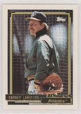 1992 Topps Gold Winner Carney Lansford #495 0w8