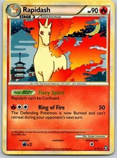 Rapidash 8/102 - Holo Rare HGSS Triumphant Pokemon NM/VLP