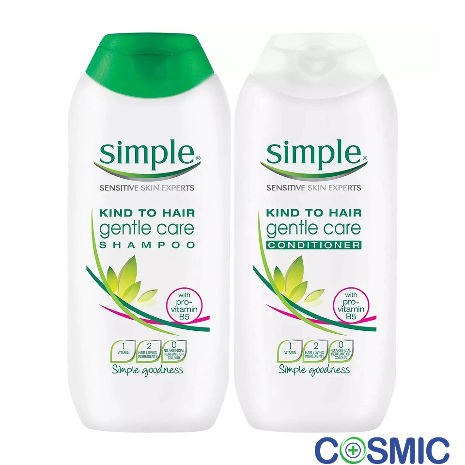 Simple Kind to Hair Gentle Care Conditioner Vitamin B5 3x 200ml - Image 6