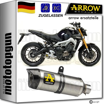 auspuff zugelassen c thunder arrow fur yamaha mt09 mt-09 2016 16 2017 17 2018 18