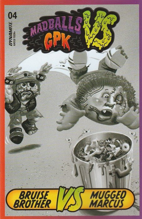Madballs vs Garbage Pail Kids #4 VFNM Dynamite 1:10 B&W Variant - Combined Shipping
