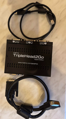 Matrox TripleHead2Go Digital Edition Externer Monitor Splitter DVI - T2G-D3D-IF