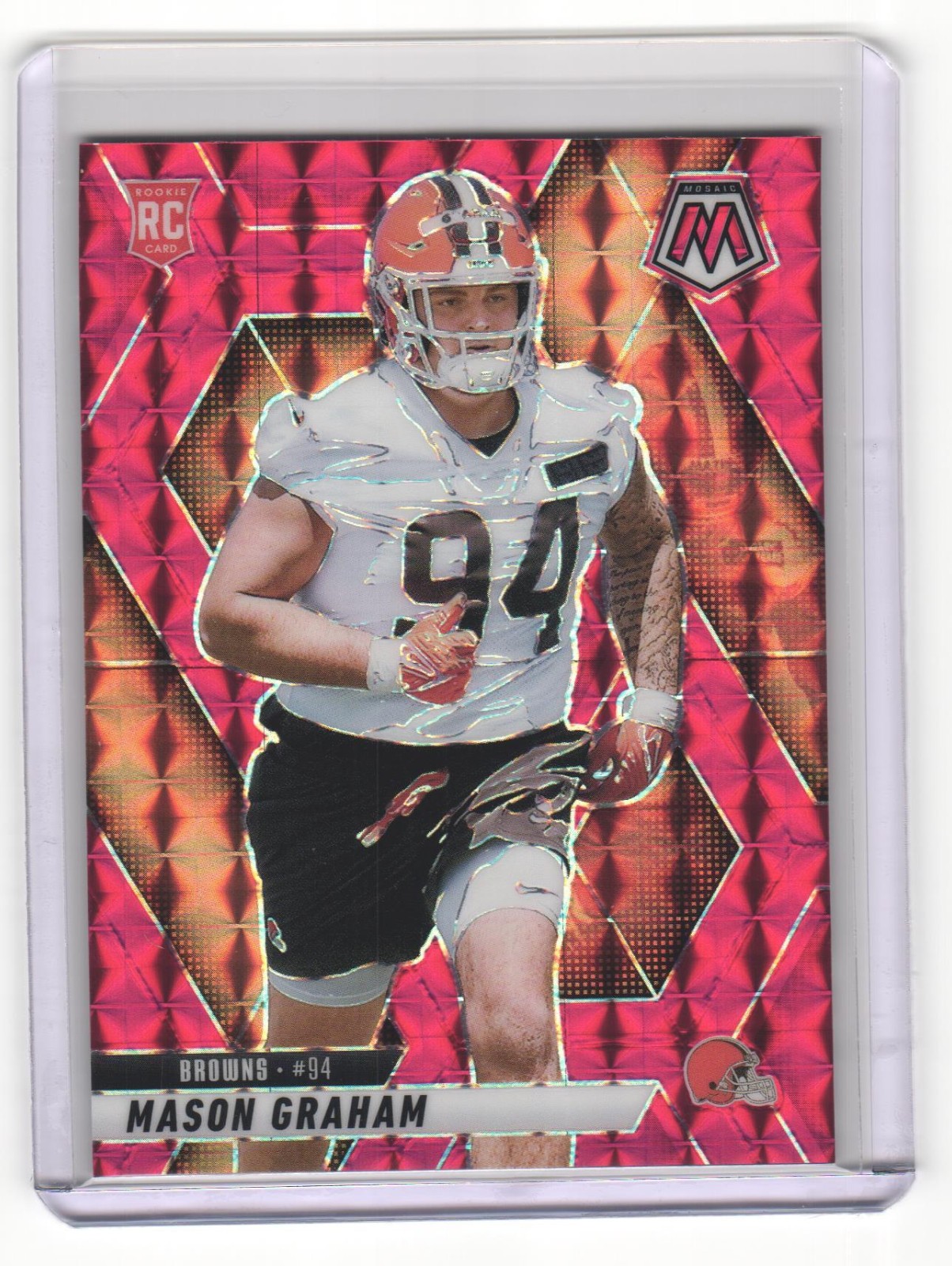 2025 Mosaic Mason Graham Red Mosaic Prizm Hobby Exclusive RC #311 Browns Rookie