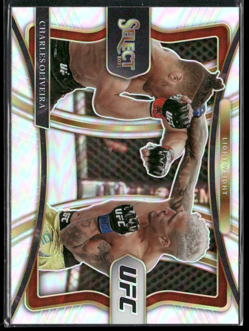 2021 Panini Select UFC #174 Charles Oliveira Silver Prizms