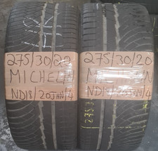 2 X 275 30 20 2753020 MICHELIN PART WORN WINTER TYRES