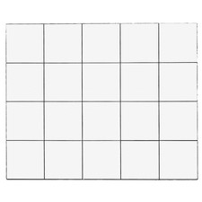 MAGNA VISUAL FI-221 Magnetic Squares,3/4 In. W,White,PK20 31TW34