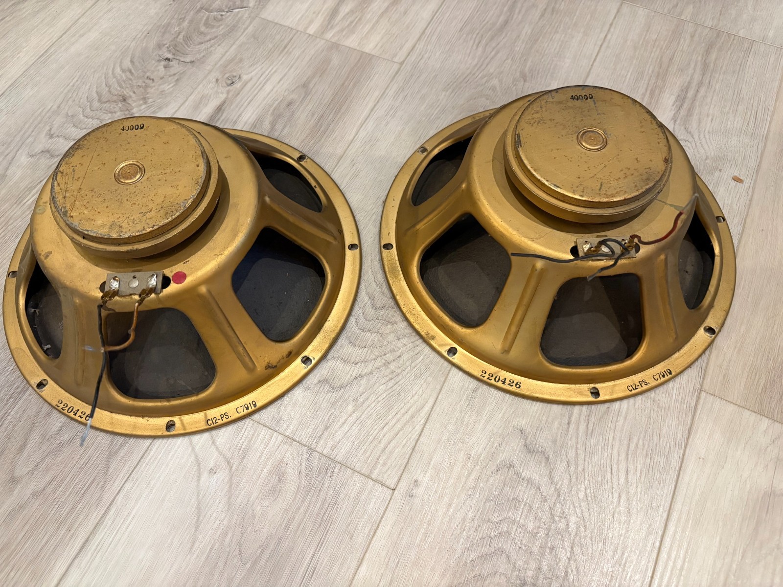 1964 Jensen C12-PS guitar speakers pair 16 ohm vintage original