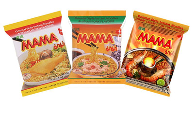 Ramen Style Instant Oriental Noodles Variety 30 Pack, Chicken, Pork, Creamy Shri