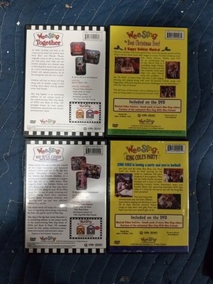 Wee Sing DVD Lot Of 5 Children's Complete With Inserts Rare Oop