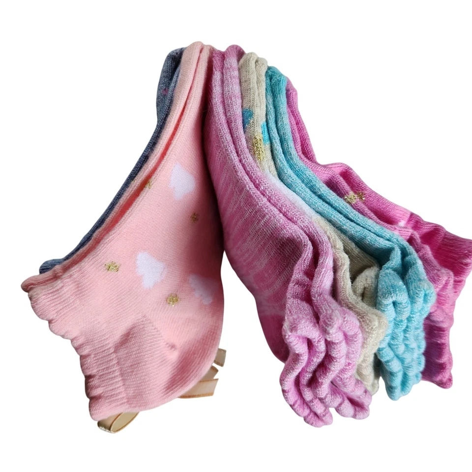 Esprit Niños Calcetines 6 Pares Zapato Talla 7-10 Colores Surtidos Niñas Nuevo Foto 4 de 4