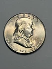 New Listing1953-S San Francisco Franklin Half Dollar, US 50c Silver Coin, UNC BU