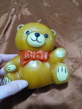 Vintage Candle Compliments By Crowning Touch 5" Teddy Bear Candle Unused