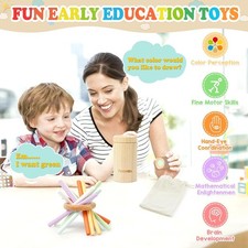 Montessori Toys for Toddlers 1-3,Fine Motor Skills Toys for Toddlers 1-3,Educ...