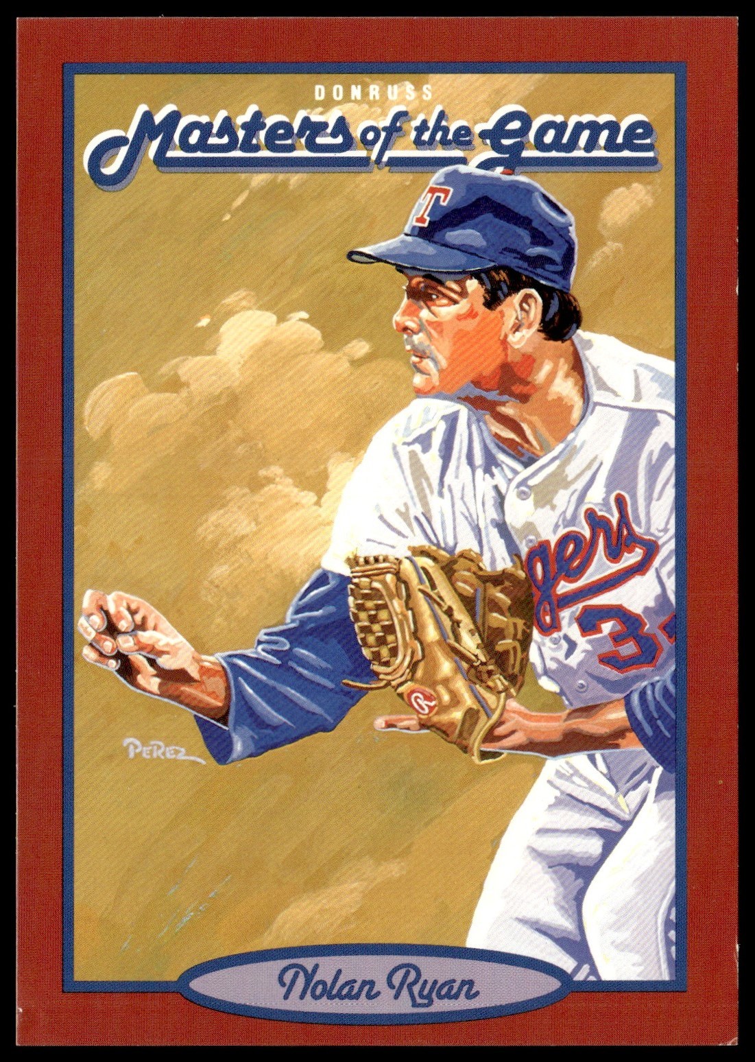 1993 Donruss Masters of the Game Postcards Nolan Ryan Texas Rangers #2
