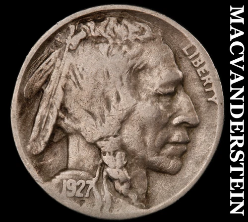 1927-D Buffalo Nickel- Semi Key Better Date No Reserve #J3684