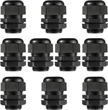 Cable Glands 3/4" NPT Nylon Cable Connector, Strain Relief Cord Connector, IP68