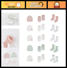 15 Pack Baby Accessories Set - Unisex Infant Hats, Gloves  Socks for Newborns