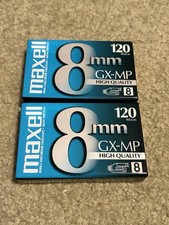 MAXELL 8mm GX-MP 120 Metal Camcorder Tapes 2-packBrand New Sealed