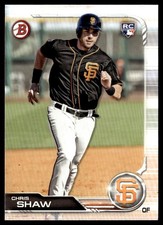 2019 Bowman Chris Shaw Rookie San Francisco Giants #42