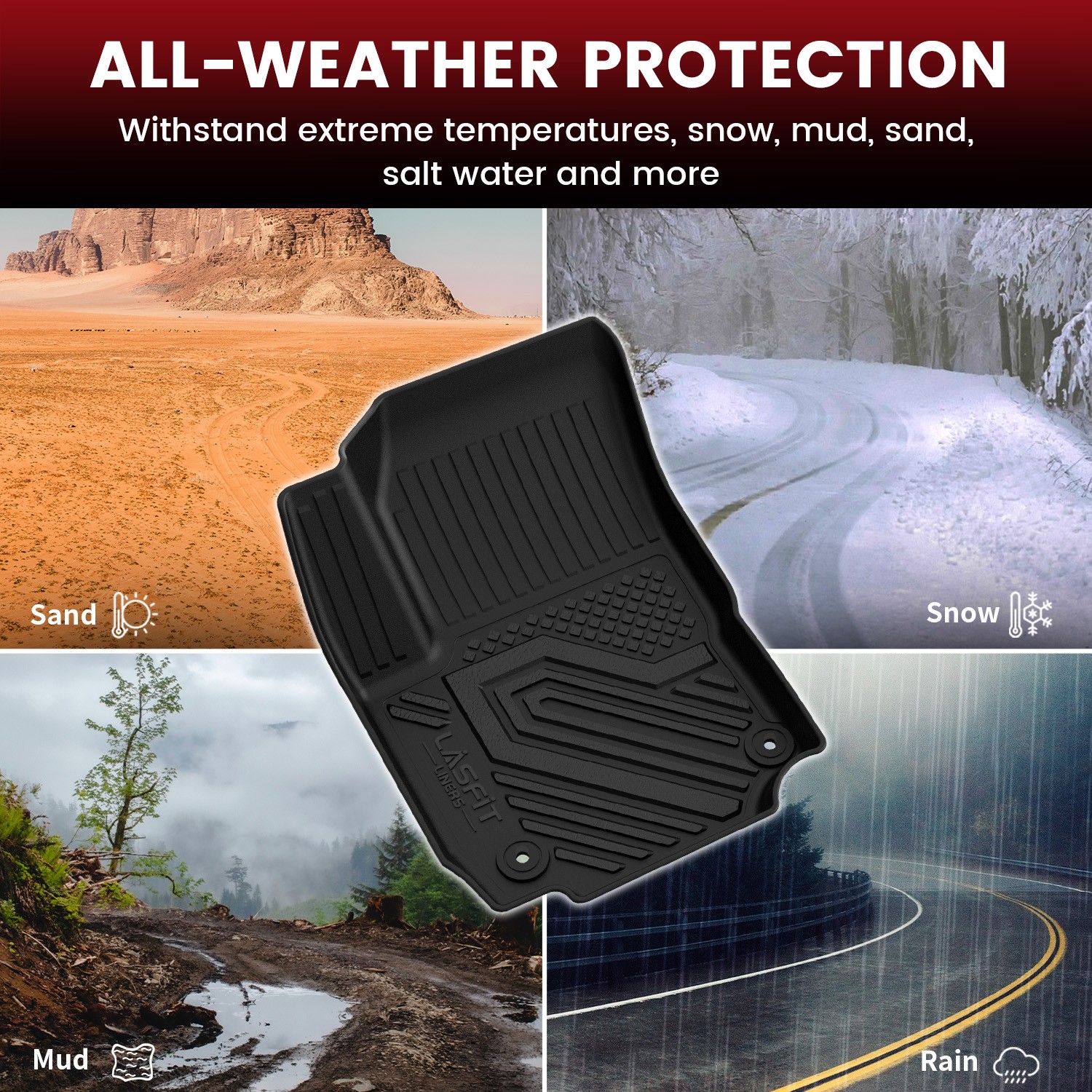 Floor Mats & Cargo Mat for GMC Terrain / Chevrolet Equinox 2018-2024 Custom Mats