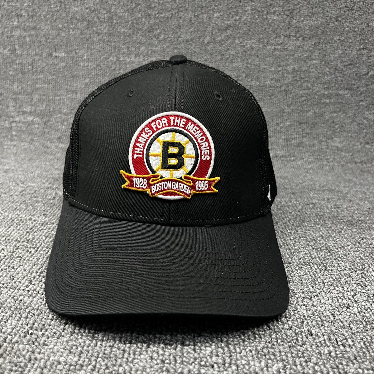 Boston Bruins '47 Centennial Thanks For The Memories Trucker Hat Adjustable