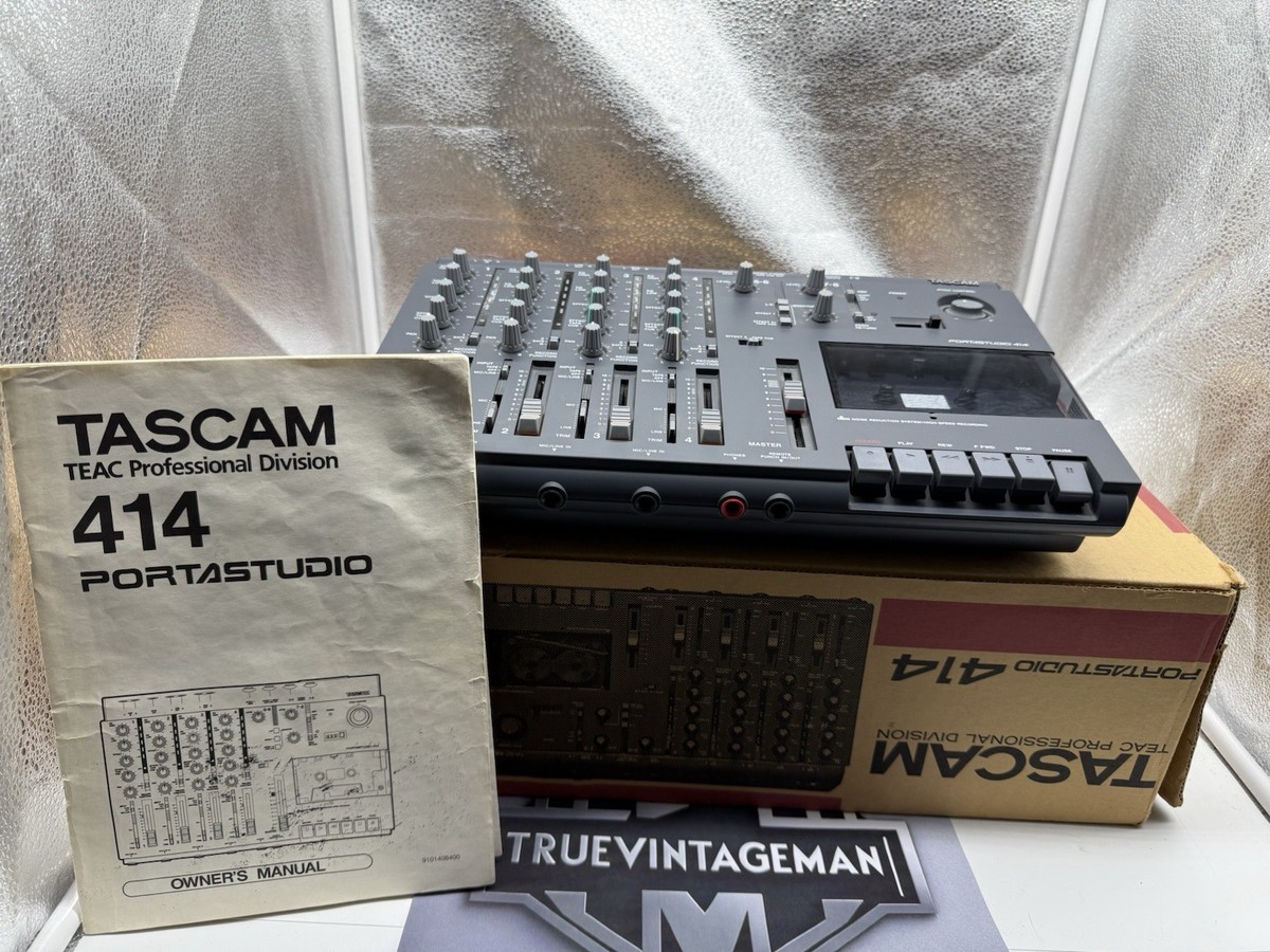 TASCAM 414 portastudio MTR マルチトラックレコーダー なつかし楽器道場'87年 カセットMTR「PORTASTUDIO 414」- e楽器
