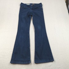 Pilcro Jeans Womens 30 Blue Flare Stretch Casual Hippie Boho