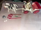 Vintage Playmobil Victorian Horse Drawn Carriage Wedding Carriage W/2 Horses