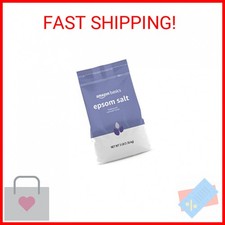 Amazon Basics Epsom Salt Soaking Aid, Lavender Scented, Relax  Relief, Resealab
