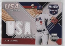 2020 Panini Elite Extra Edition USA Baseball Material Black Cade Cavalli 0v3r