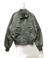 Authentic ALPHA CWU-36p Flight Jacket L Green Men TA0222-059 8373