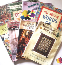 A mixed collection of Softcover quilting books/guides/patterns