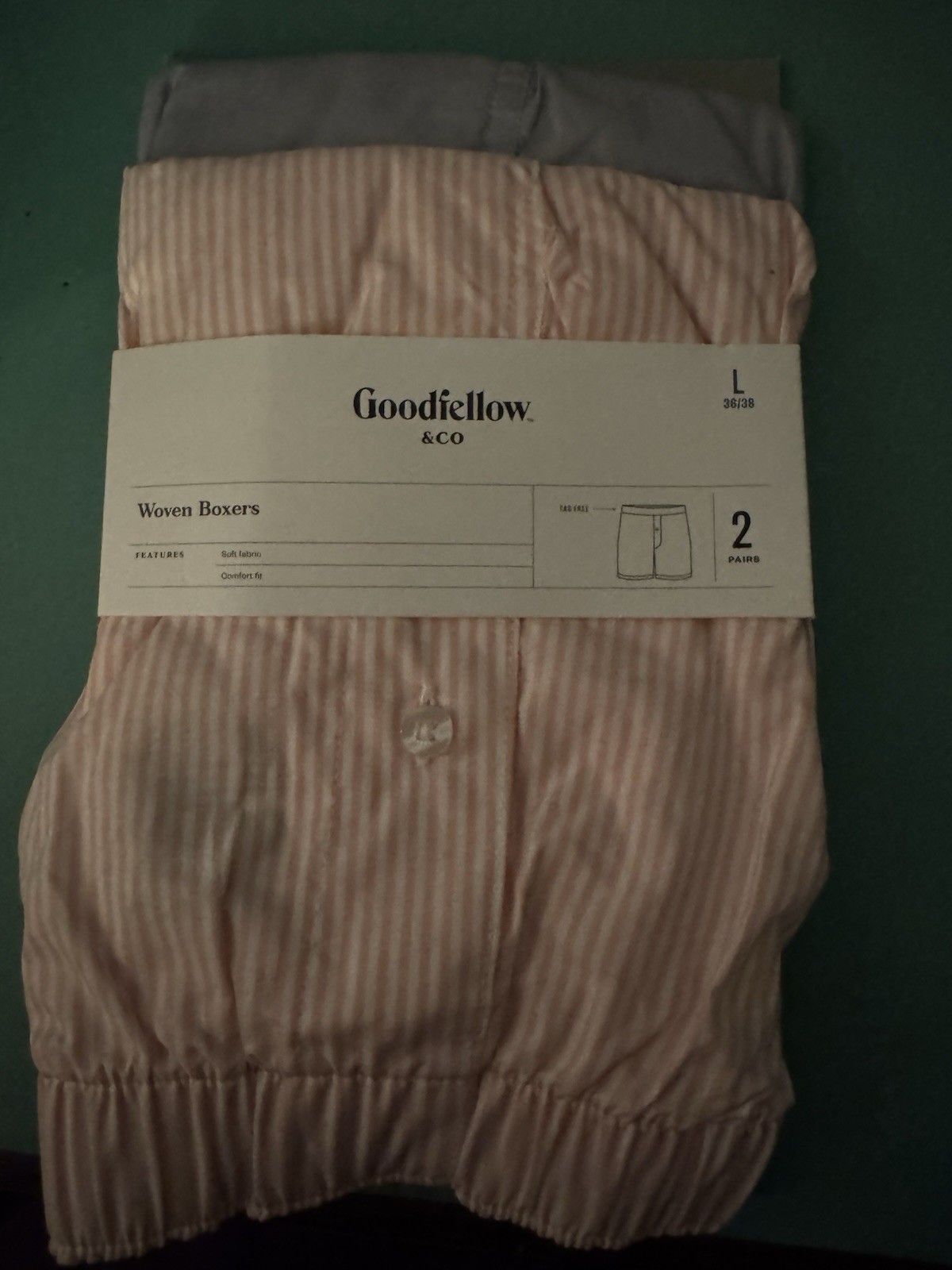 Goodfellow & Co 2-Pack Woven Boxers in Assorted Colors Size Large