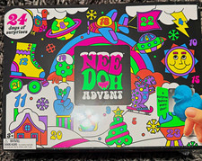 Authentic* Nee Doh Christmas Advent Calendar 24 Toys, Kids Under 5, Multicolor