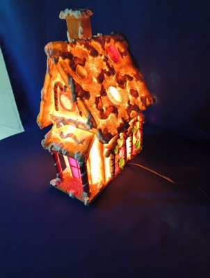 Lighted Gingerbread House Decoration