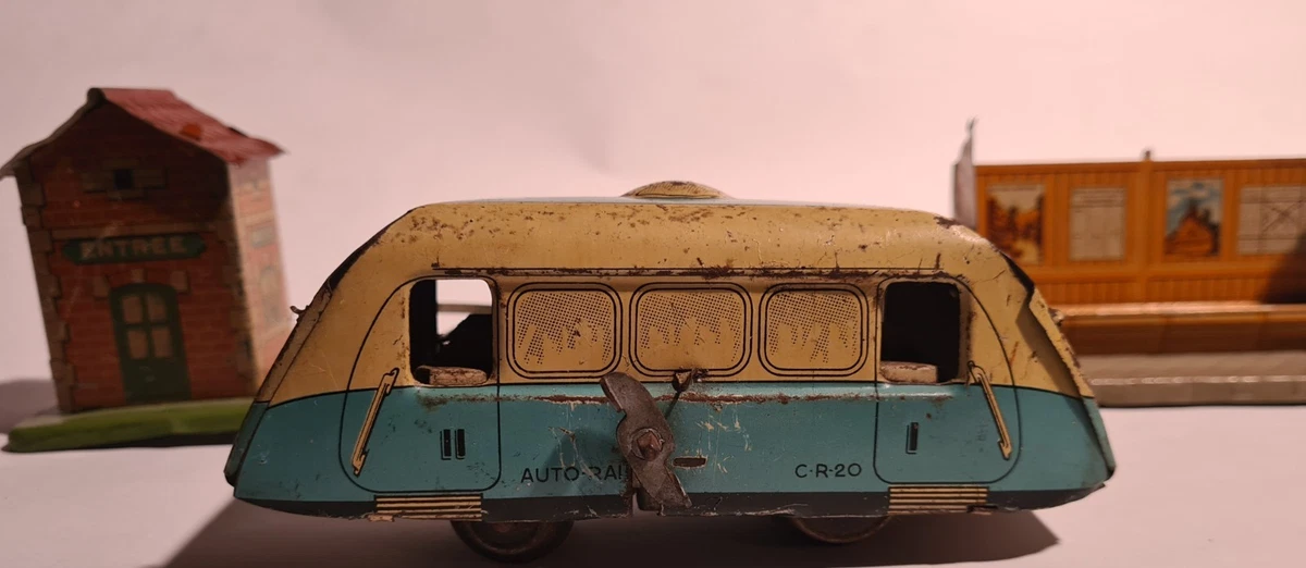 Camion Benne Basculant Charles Rossignol (CR) En Tôle - Jouet Mécanique Français Années 50