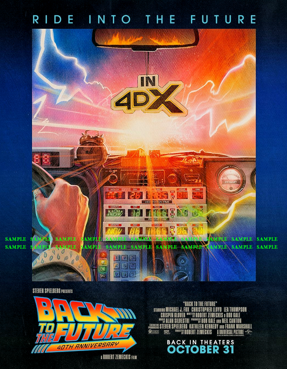 2025 Back to the Future 40th Anniversary Michael J Fox 11x14