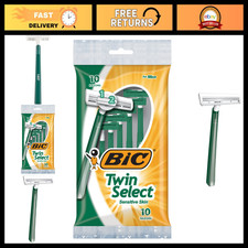 Disposable Razors for Men, Sensitive Skin, Twin Blade, 30 Count Pack, Smooth Sha