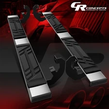 6.5'' Side Running Boards Step Bar For 2019-2025 Sierra Silverado Standard Cab