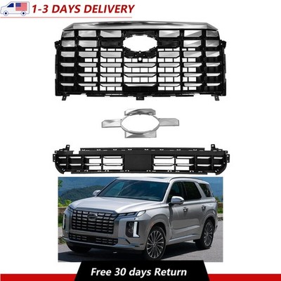 Fits 2023-2024 Hyundai Palisade Calligraphy Front Upper Lower Grille Grill