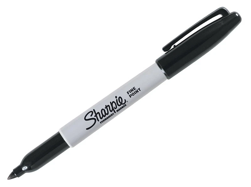 Sharpie® Fine Tip Permanent Marker Black (Pack 2) SHP1985860 - Image 2 of 4