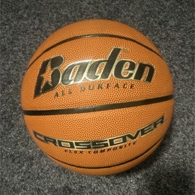 Baden Crossover Rubber Basketball Size 27.5 (Size 6) Orange 1 Ball