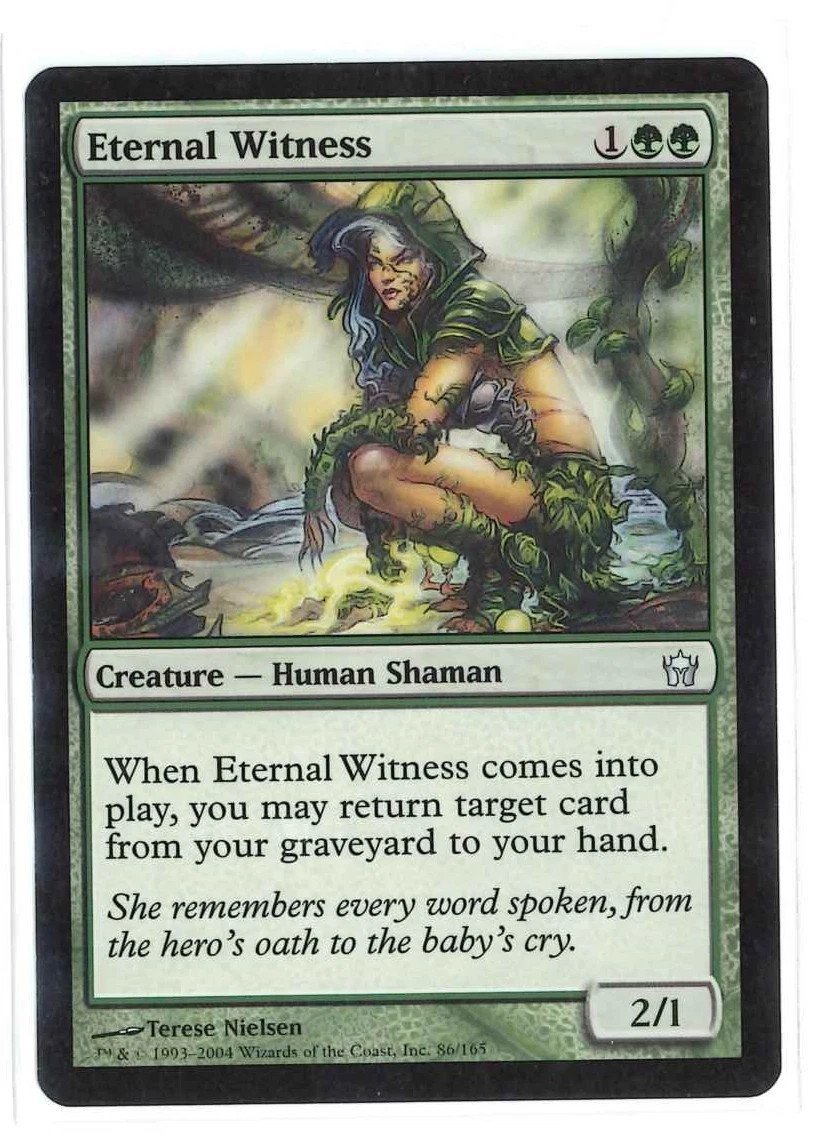 Eternal Witness LP Fifth Dawn MTG Green Creature Recursion Commander EDH