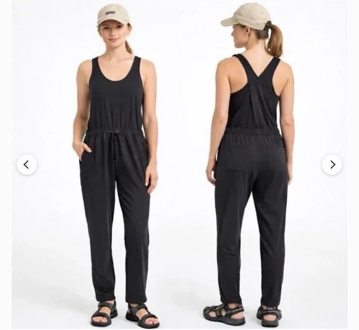 Patagonia Fleetwith Jumpsuit Romper Women’s Black Size XL Outdoor Gorpcore