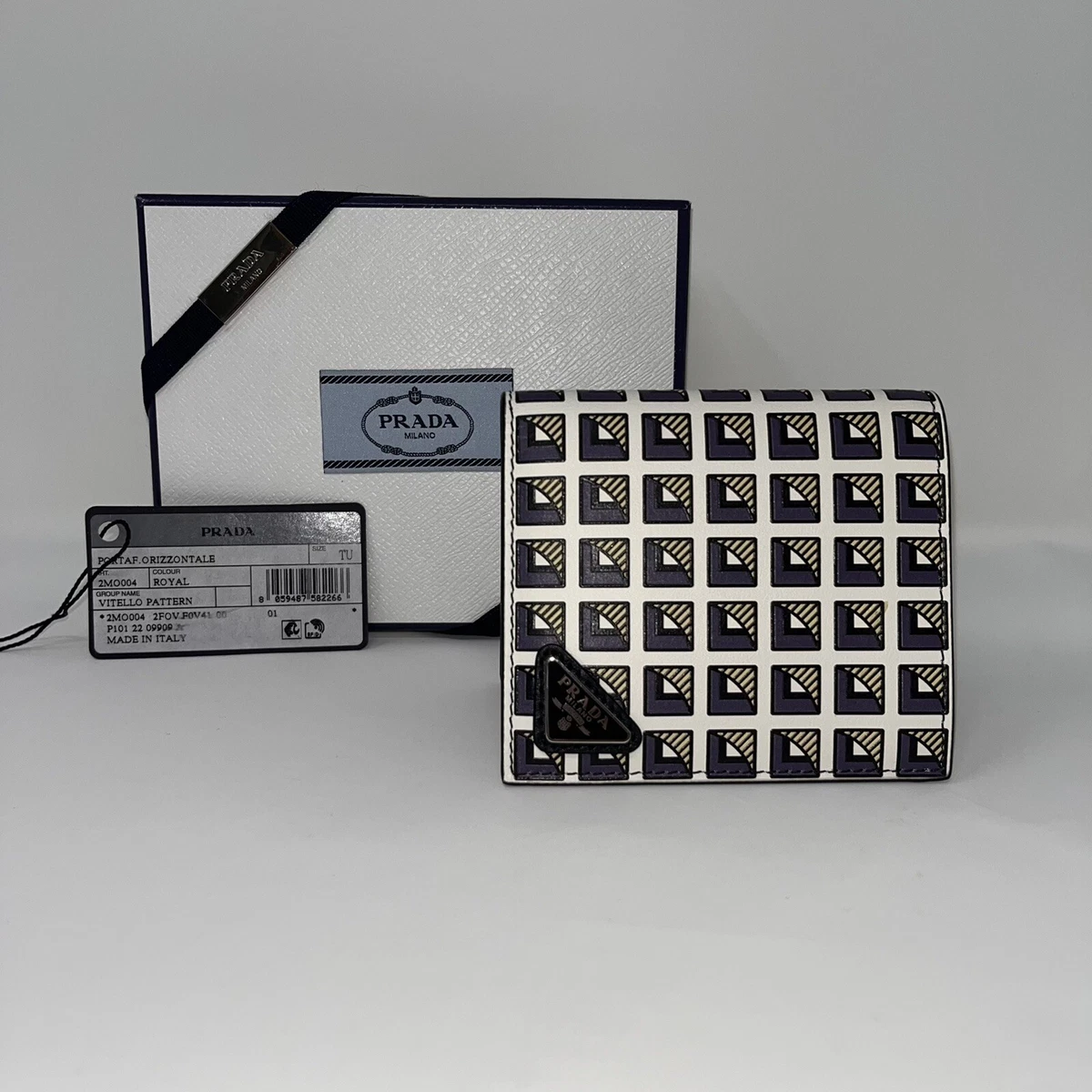 Prada white wallet top