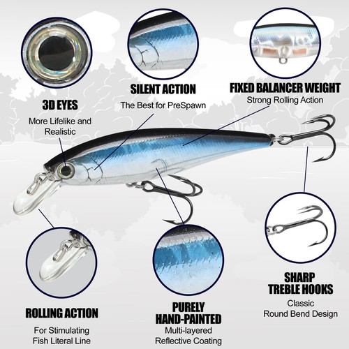 Puntero LUCKY CRAFT 78 - 261 sábalo de roca de mesa (1 cantidad) Jerkbait de alta calidad. - Imagen 4 de 7